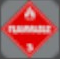 <b>Class 3 - Flammable Liquids:</b><br>e.g., gasoline, oil, chemicals.