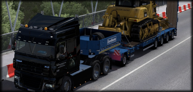 DAF XF105 using a Flatbed trailer | Click Image To View All Trucks]